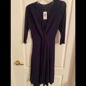TORRID Size 00 Blue Faux Wrap Dress